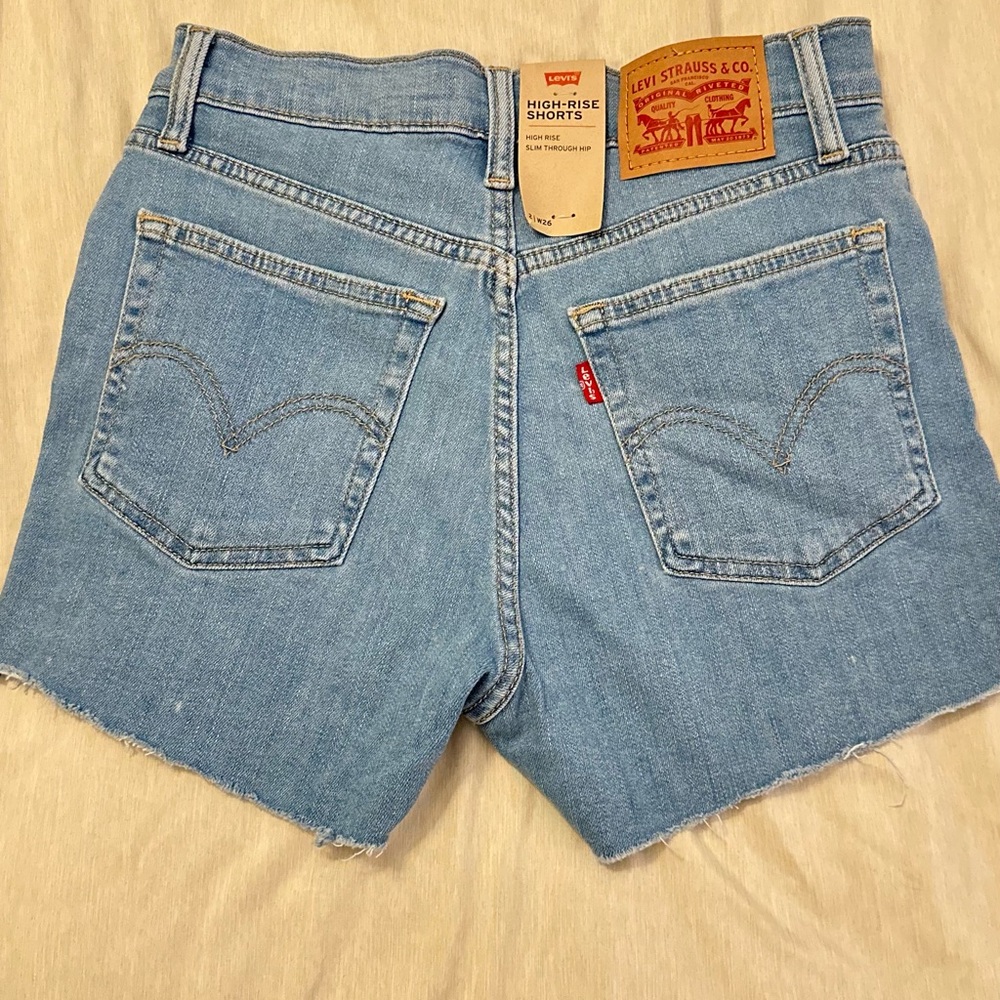Levi's Light Blue Jean Shorts